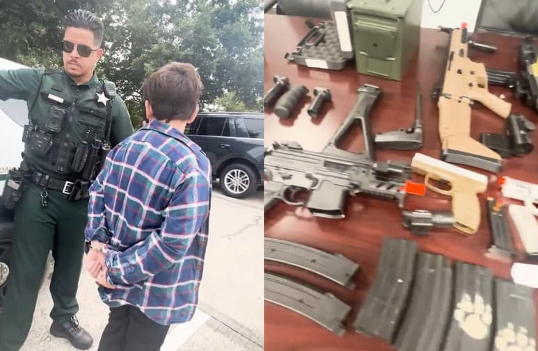 Niño arrestado / Armas (CAPTURA)