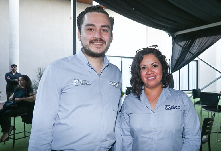 Josué Báez y Erika Martínez.