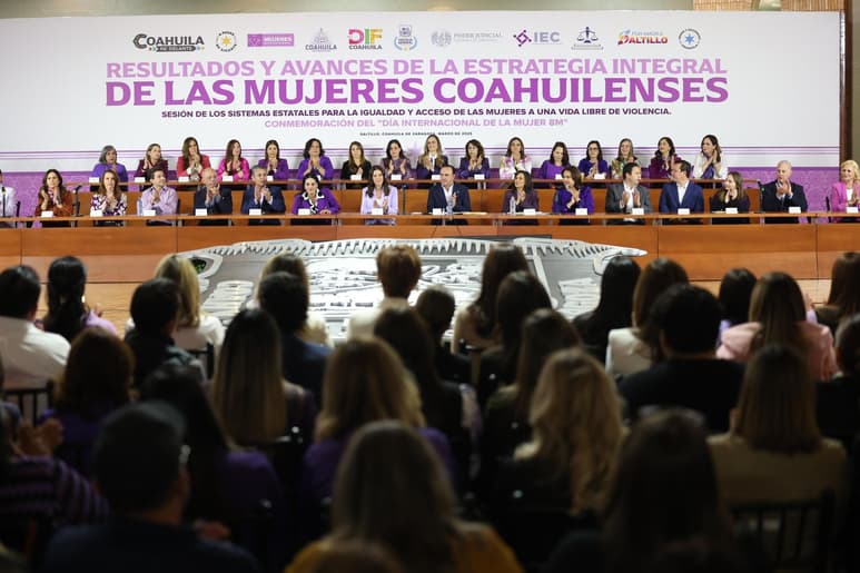 Coahuila reafirma su compromiso con las mujeres previo al Día Internacional de la Mujer