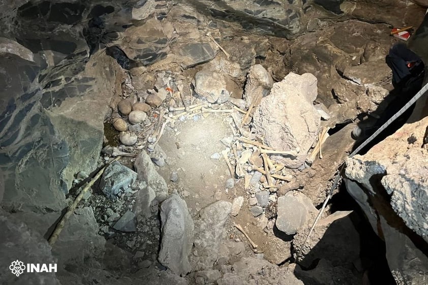 Cueva mortuoria en Ocampo, Coahuila / INAH