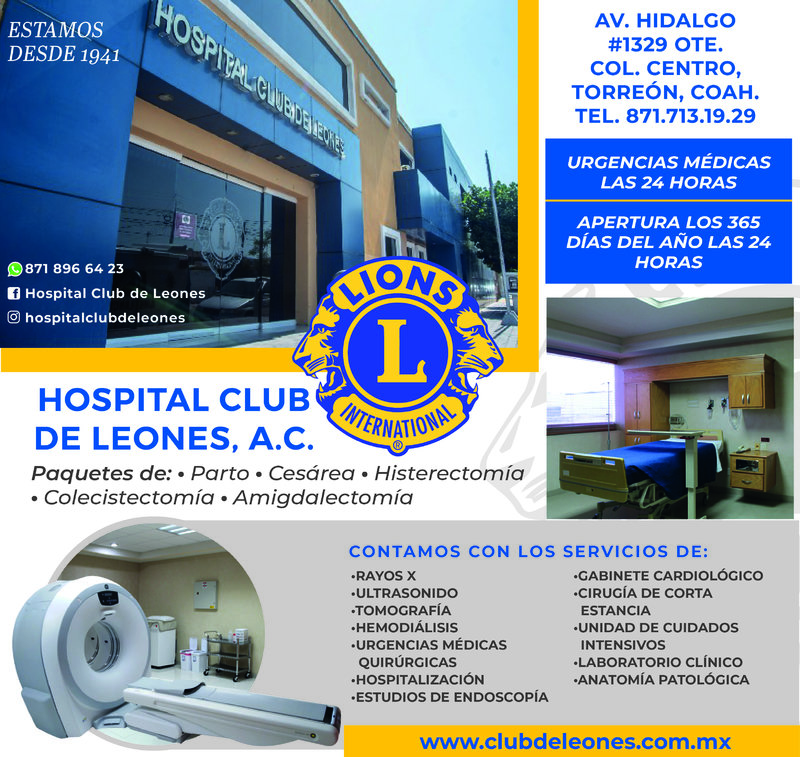 HOSPITAL CLUB DE LEONES