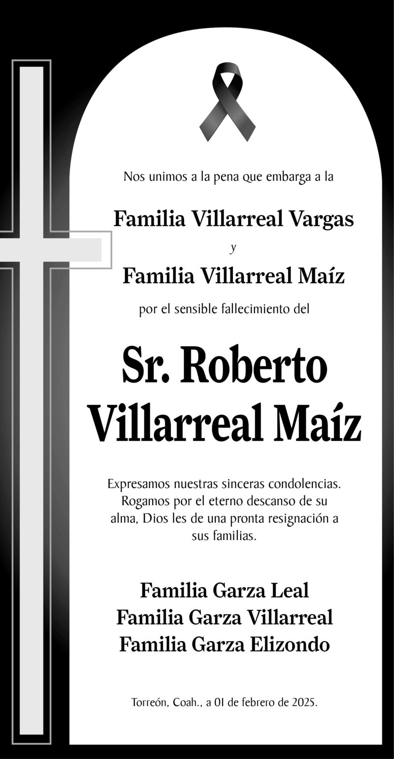 CONDOLENCIA VILLARREAL MAIZ