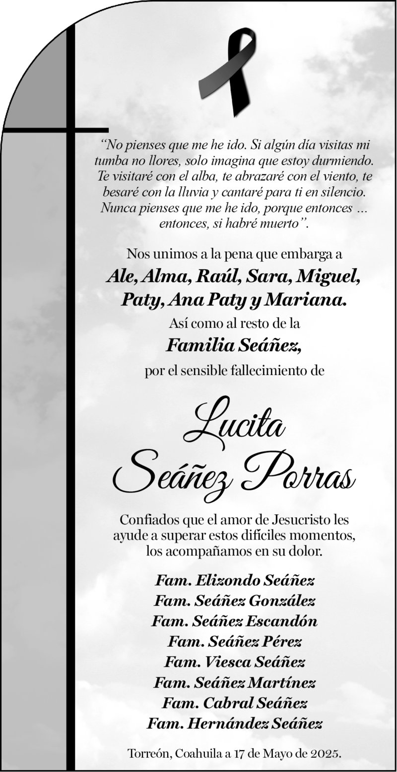 FLUORITA NACIONAL  Condolencia