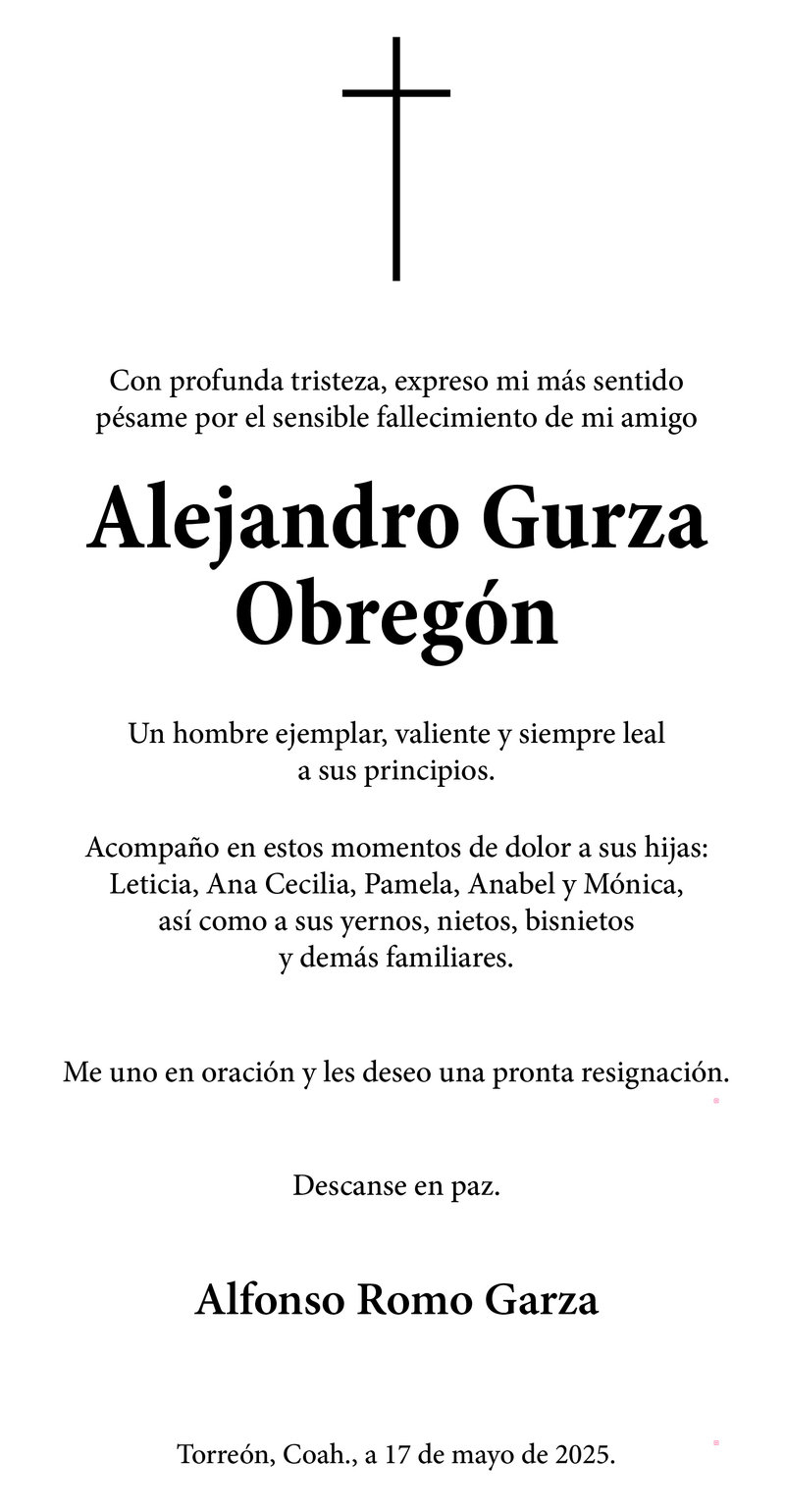 CONDOLENCIA DON ALEJANDRO GURZA (VECTOR)