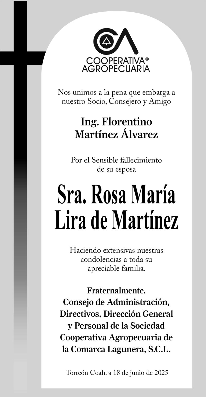 condolencia cooperativa 