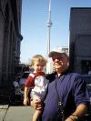 Don José Pacheco, en la reciente visita que hizo a Toronto, Canadá, para visitar a su hija Gaby Pacheco y su nieto James Laugheed