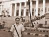 César Garza Rosales, captado en un  paseo por las calles de Nueva Delhi, por la enigmática India.