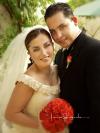 Ing. Alejandra Mogollón Reyes el día de su enlace matrimonial con Ing. Dante Nomar de Aguinaga y Salazar