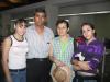 Aurora, Sara y Cosme Ortega y Sara Alonzo de Ortega fueron captados fueron captados en la  sala del aeropuerto local.
