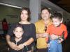 Flor de Ontiveros y Gerardo Ontiveros con sus hijos Diego y Emilio Viajaron a Los Ángeles, Cal. en plan vacacional
