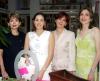 Sra. Carmen Alvarado de García de Alba con un grupo de damas asistentes a su  fiesta de cumpleaños celebrada recientemente.