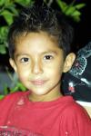 En el festejo infantil, fue captado el pequeño José Antonio Hernández.