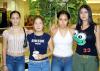 Cynthia Medinaveitia, Ana Sylvia Montemayor, Karen Guillén y Laura Ponce en conocido centro comercial.