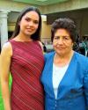  22 de agosto 
Verónica Rivera Bañuelos fue despedida de su soltería por segunda ocasión con un grato  convivio, la acompaña su abuelita Micaela S. de Bañuelos.