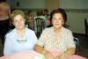 30 de agosto 

Yolanda de Gutiérrez y Carmen de Castañeda en la reunión de trabajo de las damas Leonas.