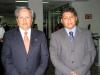 Carlos Igualate y Néstor González se trasladaron a México para asistir a una junta de trabaio.