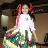 La niña Citlali Córdova Ramírez fue captada en un festejo infantil con motivo de las fiestas patrias