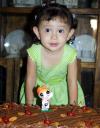 La pequeña Evelin Alejandra Aguilar Mendoza fue captada en un reciente festejo infantil.
