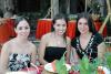 Ana Lorena García, Miriam Villalobos y Laura Batarse en un grato festejo