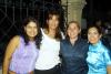Laura Velázquez, Elizabeth Espinoza, Ionne Villarreal y Ana Sofía García Camil.