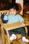 El pequeño Gabriel Eduardo Soto Montoya en pasado festejo social