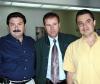 01 de noviembre
Jesús de la Torre y Salvador Maquivar, representantes de una compañía farmacéutica, retornaron a México, los despidió Miguel González.