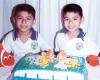Niños Sergio Eduardo y Sergio Alberto Arámbula Santiago celebraron cinco años de vida con una divertida fiesta  infantil.