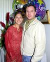 Liliana Anaya de Cortina y Luis Ernesto Cortina festejaron su primer aniversario de boda.
