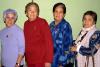  25 de noviembre   
Esperanza Vda de Samperio, María Chavarría, María Etena Barraza y Bertha Espino captadas en pasado acontecimiento social.