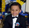 El niño Alan Rivas Rodríguez fue captado en el convivio infantil que le prepararon con motivo de su cuarto cumpleaños
