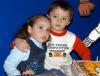 Nazario López Téllez en compañía de su hermanita en el festejo infantil que le ofrecieron sus papás por su cumpleaños.