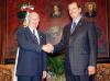El presidente de Chile Ricardo Lagos, (izq) aparece junto a su homólogo peruano Alejandro Toledo.