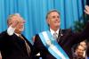 Oscar Berger afirmó al ser investido presidente de Guatemala que 'hoy dejamos atrás una etapa de frustración y desaliento, la palabra confrontación es parte del pasado'.