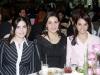 Sofía Zarzar, Karla Villarreal y Mónica Martínez fueron captadas en reciente reunión social