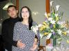 12 de febrero 
 Susana Rampirez en compañía de su esposo José Balderas, en la fiesta de regalos que les ofrecieron por el próximo nacimiento de su bebé.