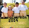 Andrés Silva Favila, América Bujanda, Gaspar Favila y Valeria Bujanda captados en las mini olimpiadas que organizó el Jardín de Niños Carrusel de La Laguna.