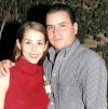 Claudia Robles Heimpel y Alfredo Garza Martínez en una de sus últimas despedidas de solteros ofrecida por la familia Robles Heimpel