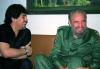 Maradona junto al ex mandatario argentino Carlos Menem