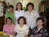 Luz Cano, Carmelita Morales, Rosy Salas, Magda de la Rosa, Celina de Ibarra y Georgina Barbosa, captadas en pasado festejo social.