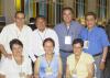 Sergio Contreras, Jorge Ruiz, Julieta de Ruiz, Armando Gómez, Anita de Gómez, Carlos Salinas y Elizabeth de Salinas, en pasado acontecimiento social.