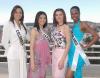 Lindsy Dehollander, Miss Bélgica; Laetitia Bleger, Miss Francia; Lucie Vachova, Miss República Checa; Nicole Dupont Giglio, Miss Uruguay; y Shermine Sharivar, Miss Alemania captadas en Ecuador