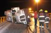 Son ya dos accidentes importantes protagonizados por camiones de carga, uno de ellos con saldo trágico de un muerto; ha habido otros pero de pocas consecuencias.