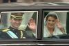 Tras contraer matrimonio, los príncipes de Asturias, quienes iniciaron su relación sentimental en la primavera de 2003, realizaron un recorrido, en un automóvil Rolls Royce blindado, por las principales calles del centro Madrid, donde fueron ovacionados por miles de españoles.