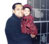 Juan A. Salazar festejando el Día del Padre con su hija Victoria en Indianápolis EU.