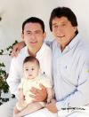 Sr. Salvador Antonio Sleiman Gallegos, Sr. Salvador Antonio Sleiman Morales y el niño Salvador Antonio Sleiman Rentería.
