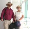 Micaela Macías de Jiménez e Ismael Jiménez viajaron a Cancún