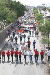 Los sindicalizados del Seguro Social se apoderaron de las calles en Torreón, Gómez y Lerdo