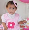 La pequeña Stephany Paola López Aldana, en su fiesta de cumpleaños.