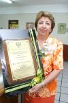 05 de Septiembre de 2004

 Rosa María Dávila Saldaña, en el convivio que se le ofreció por sus 40 años de servicio magisterial.