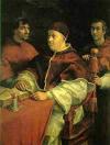El gran biógrafo de los pintores del Renacimiento Giorgio Vasari dijo de él que, pese a que murió con sólo 37 años (1483-152), Rafael fue un pintor de varios estilos.

Aquí el 'Papa León X'.